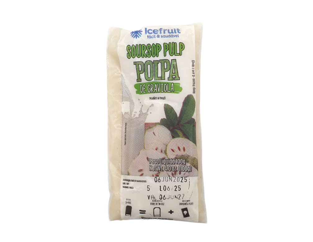 POLPA DE GRAVIOLA CONGELADA ICEFRUIT 100 G (CX 20 UN)